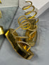 GOLD TAŞLI SARMAL SANDALET